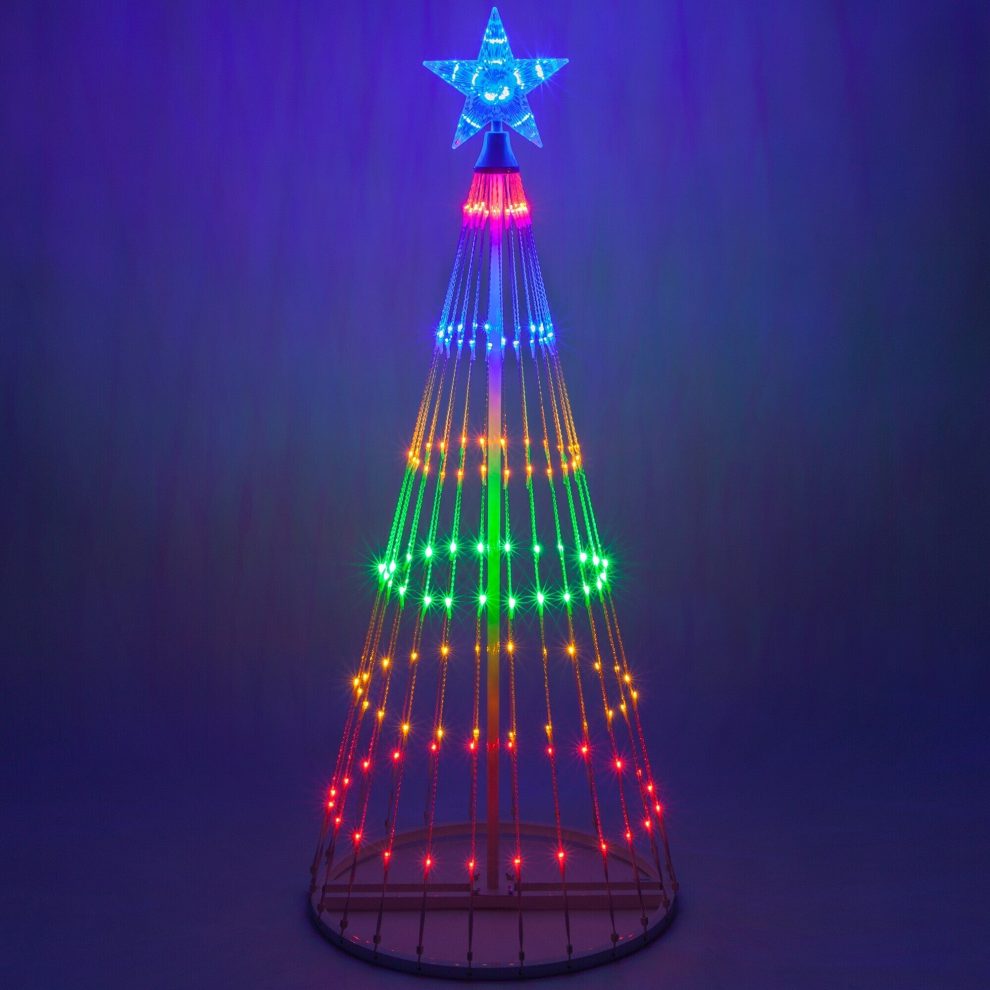 XmasRay | Multicolour LED Animated Outdoor Christmas Tree Light Show