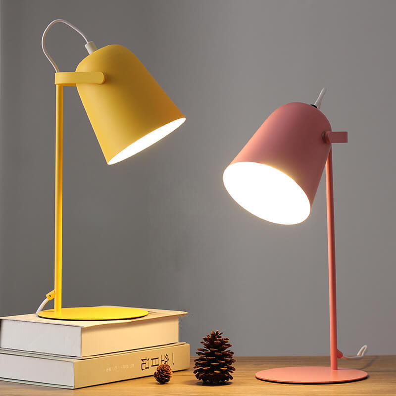 ColorBeam | Nordic Macaron Colour, Creative Bucket Design, 1-Bulb Table Lamp