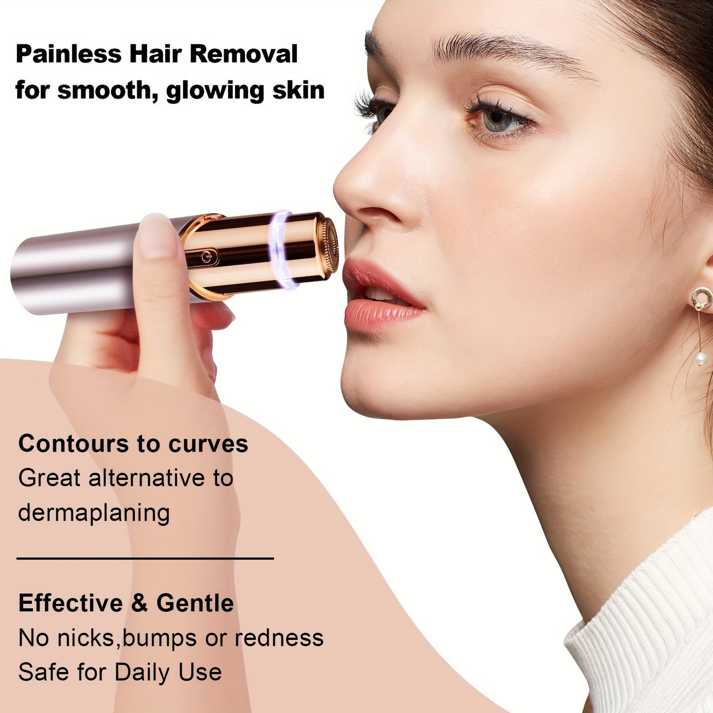 FaceFlick | 2-in-1 eyebrow & face trimmer - Precise & USB rechargeable