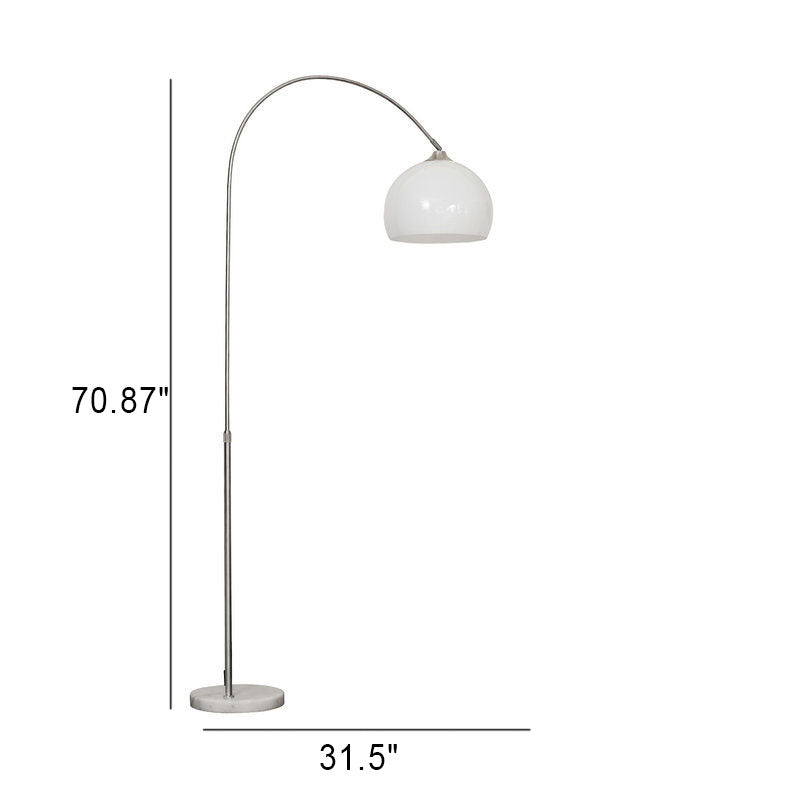 AcriLux | Modern Globe Acrylic Shade Floor Lamp 1-Light