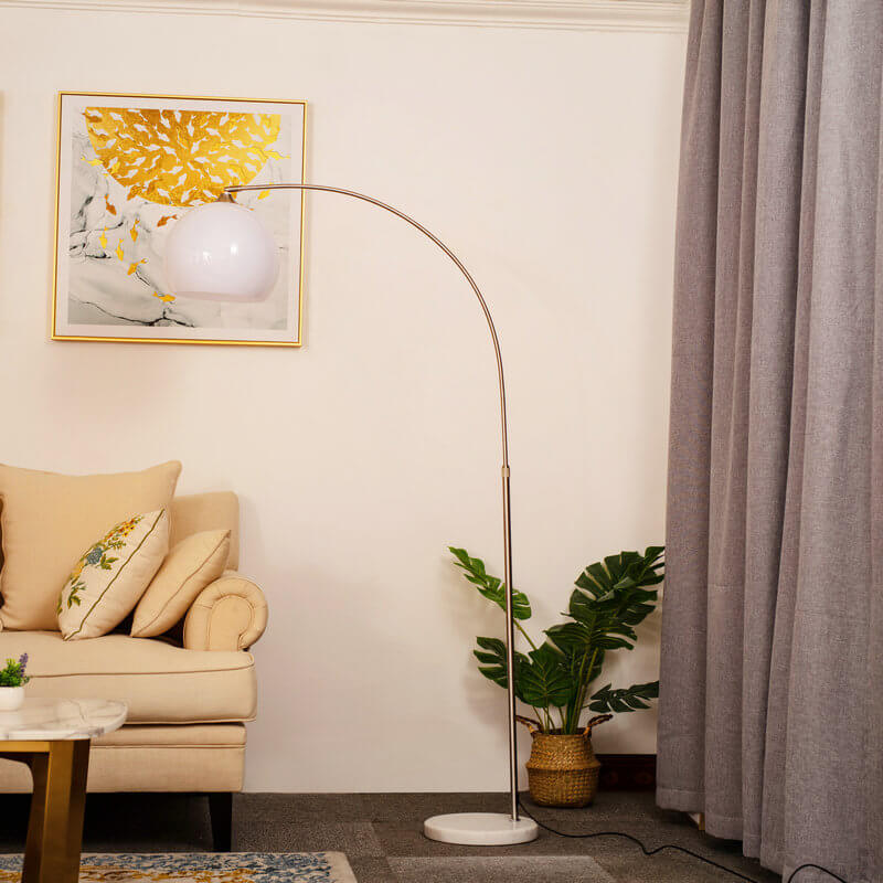 AcriLux | Modern Globe Acrylic Shade Floor Lamp 1-Light