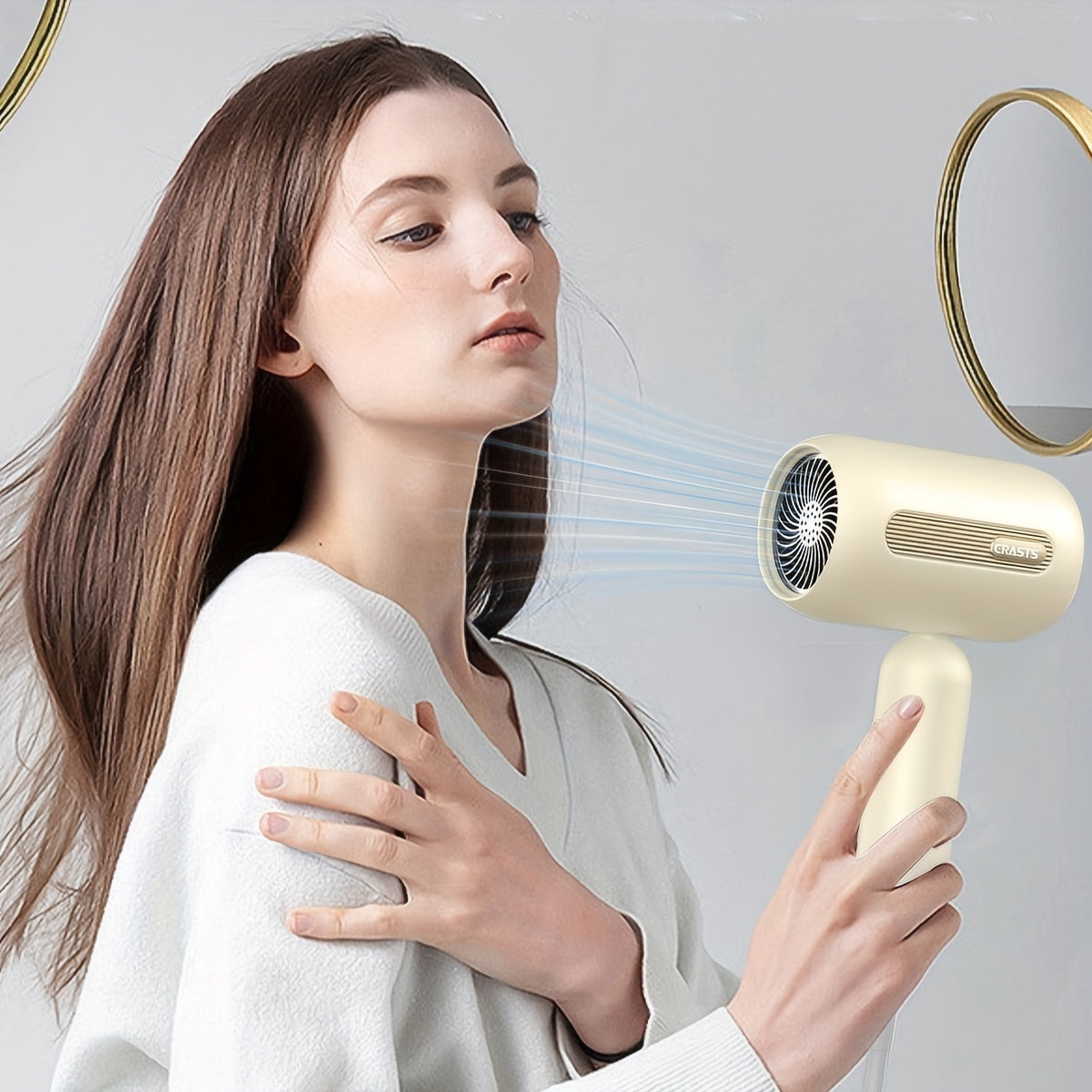 LuxeWind | Professional Ionic Hair Dryer – 1900W Fast Drying & Shine