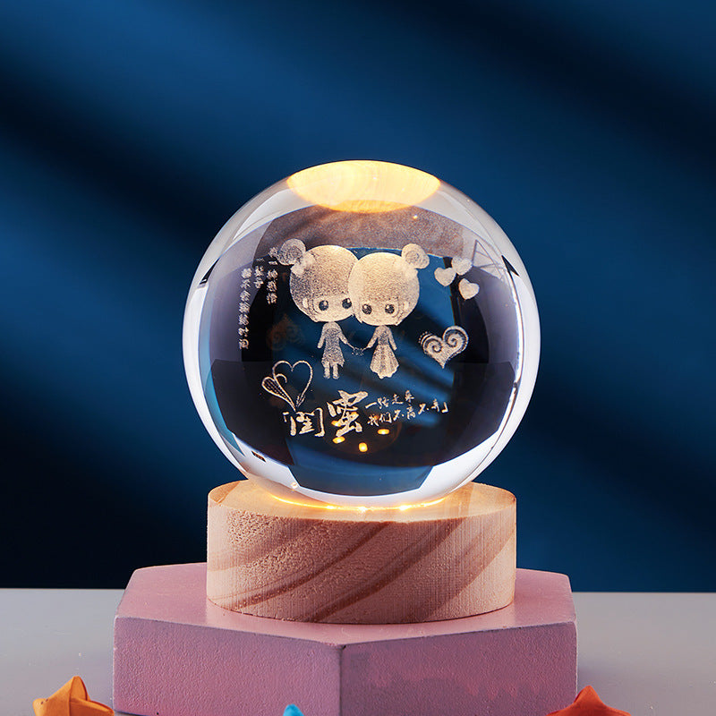 DeerLight | Orbital Crystal Table Lamp