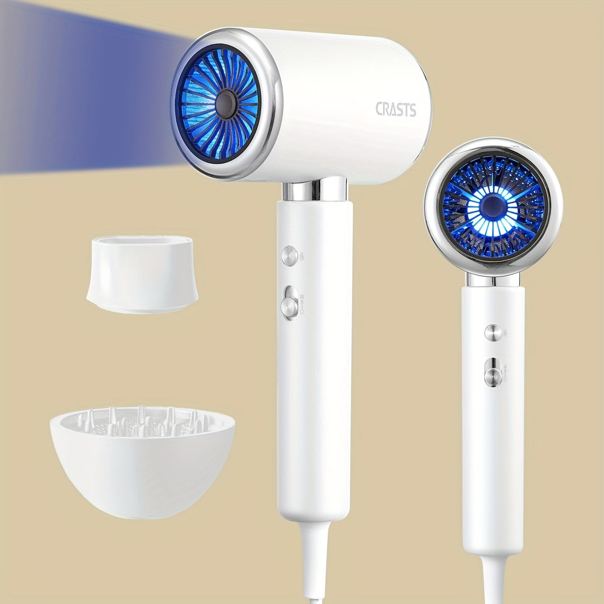 AeroSilk | 2000W Quiet Ionic Hair Dryer for Gentle Hair Care