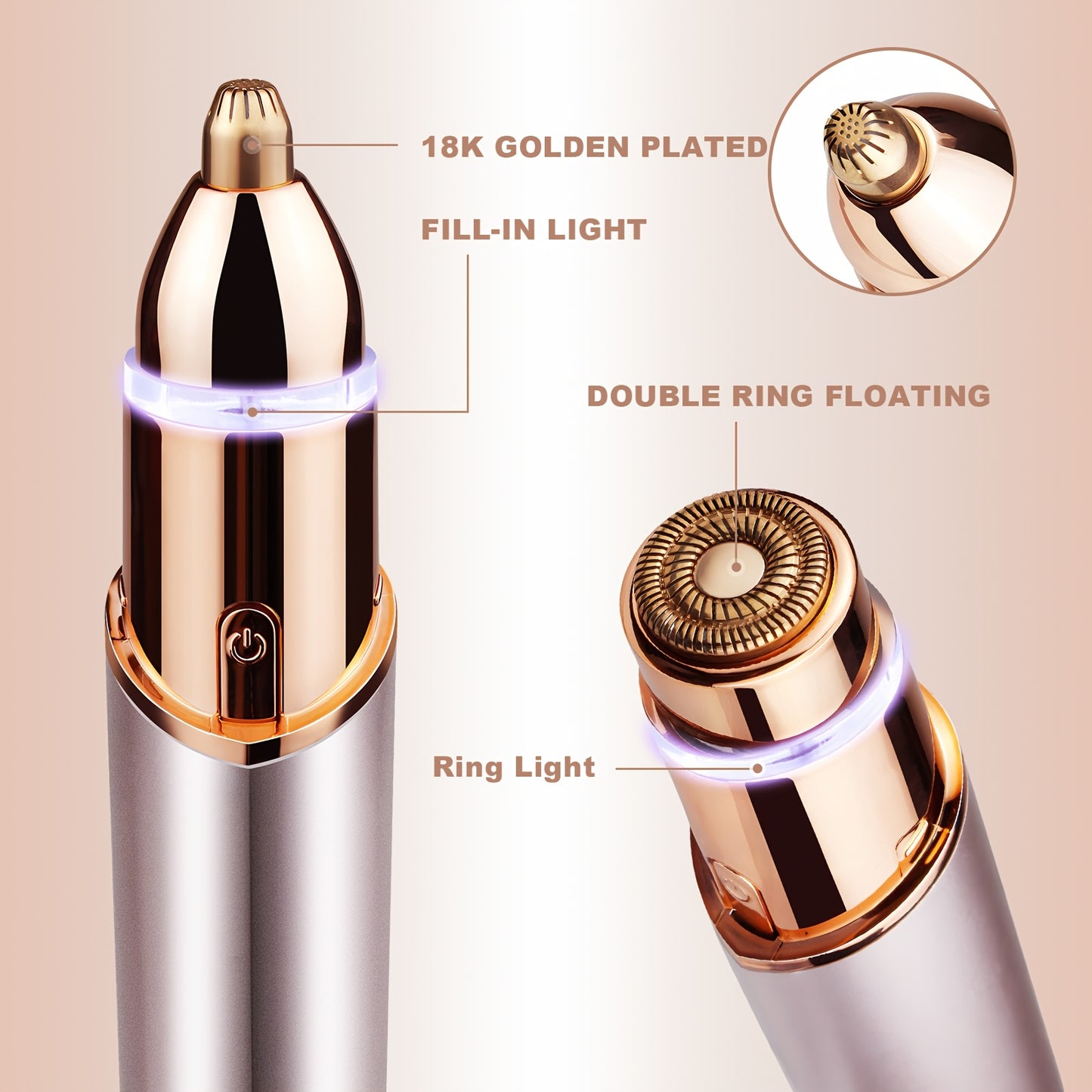 FaceFlick | 2-in-1 eyebrow & face trimmer - Precise & USB rechargeable