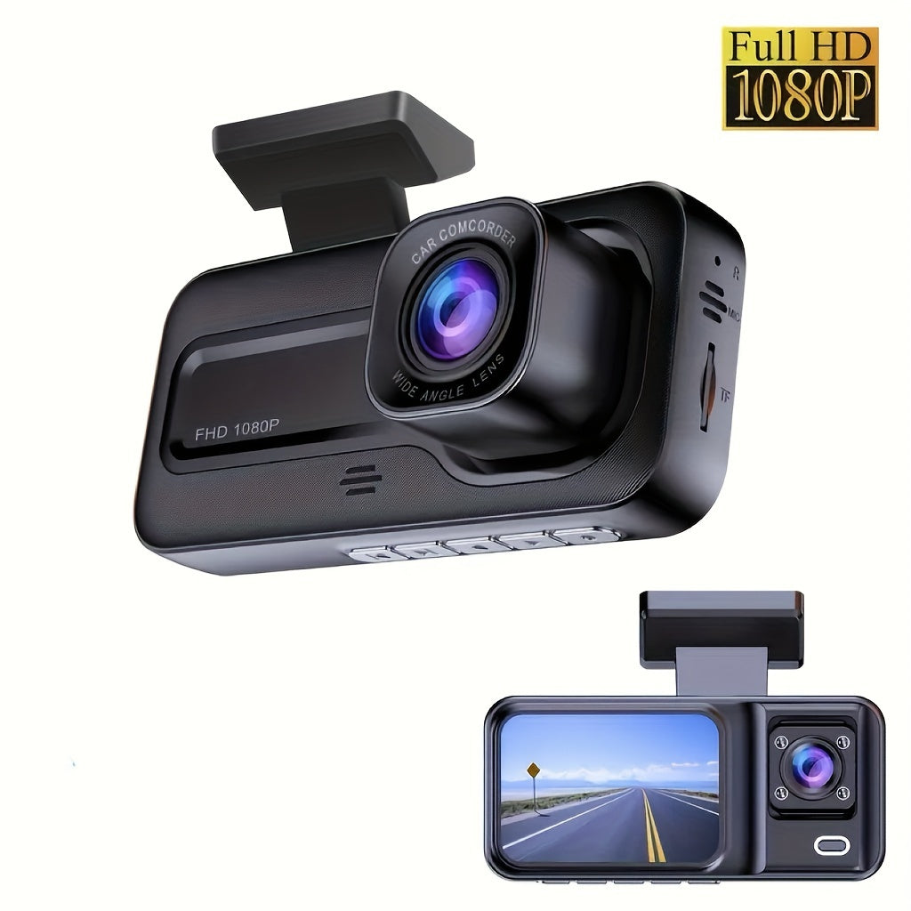 TriCam | 1080P Dash Cam – Front, Cabin & Rear Recording