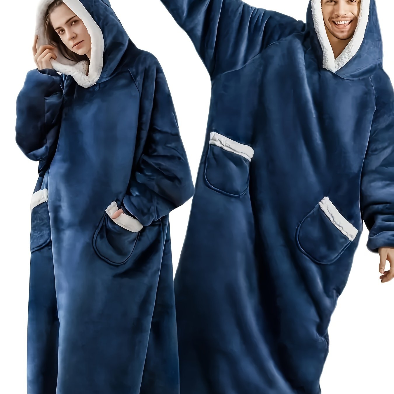 LoungeMate | Men’s Hooded Robe – Warm Flannel & Cosy Plaid