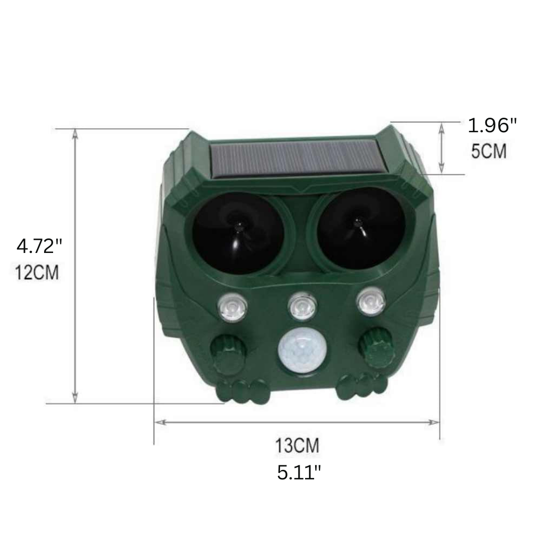 UltraSonic | Repellent Ultrasonic and Noise Sonar Deterrent for Cat, Fox, Rat, Squirrel and Dog