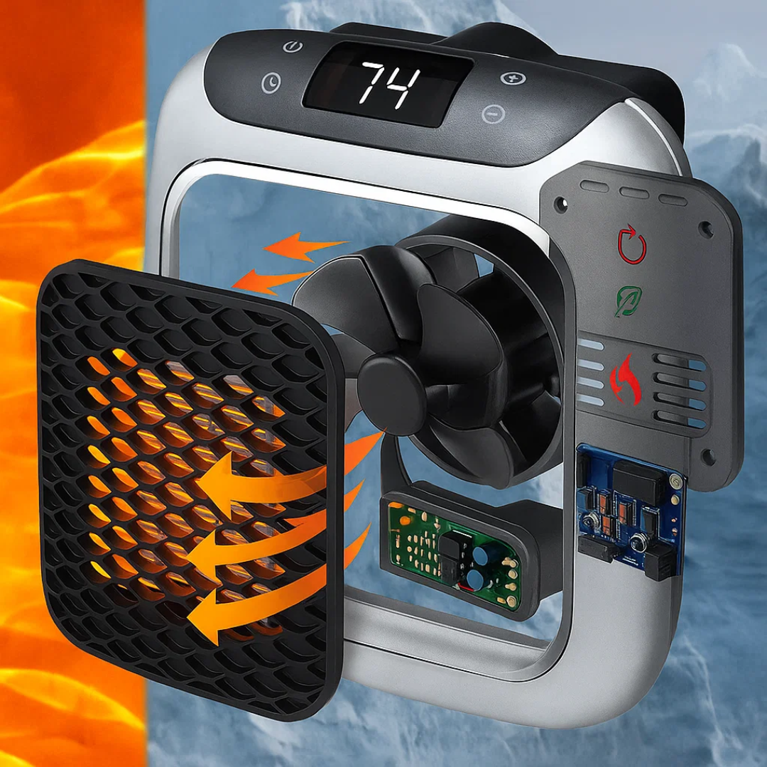 EcoHeat | Energy-saving fan heater with a modern design