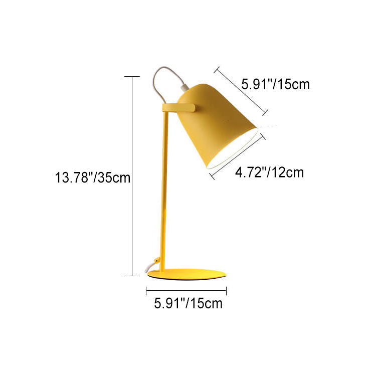 ColorBeam | Nordic Macaron Colour, Creative Bucket Design, 1-Bulb Table Lamp