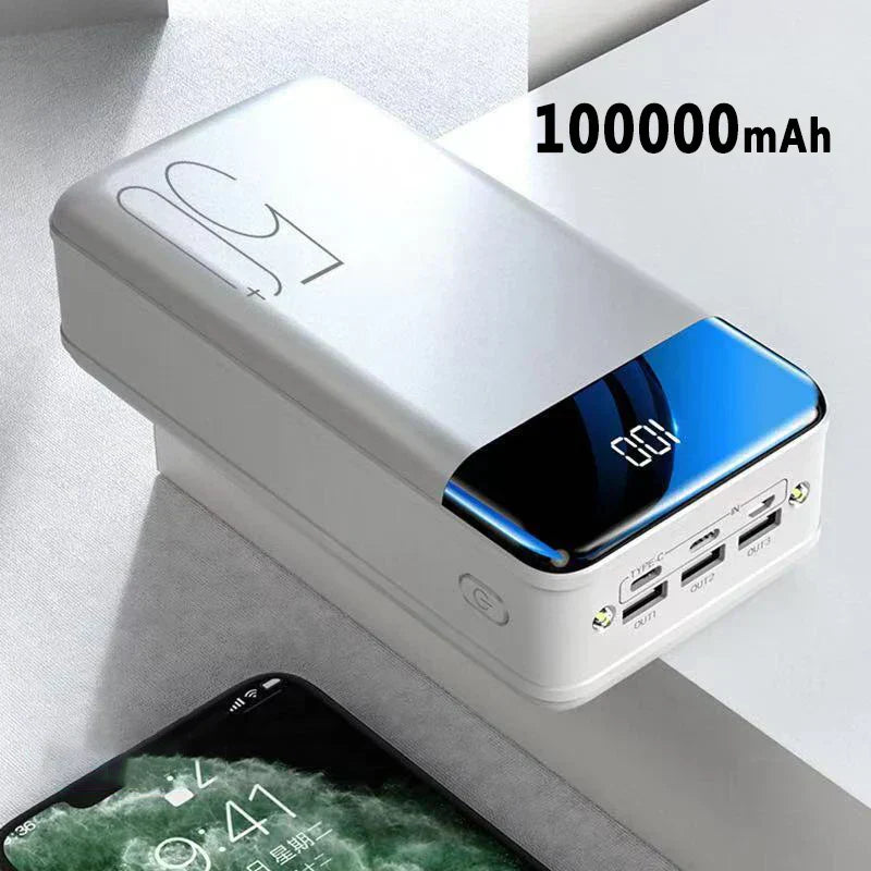 EnerPro | Power Bank with 100,000mAh & Multi-USB Outputs