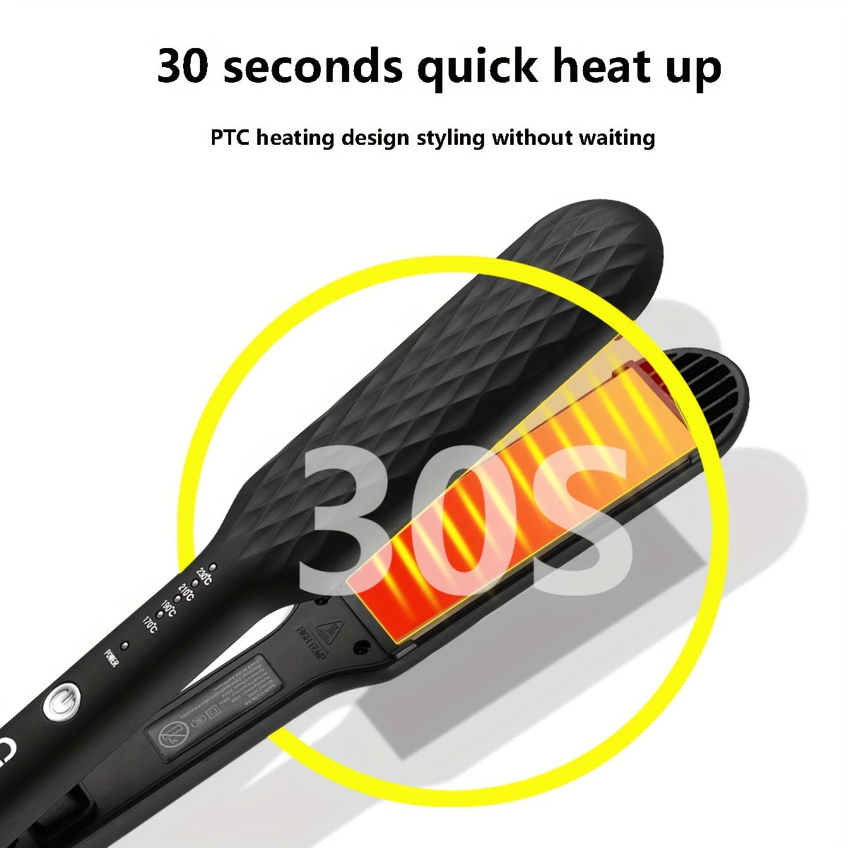 GlamForm | 3-in-1 Hair Styling Tool – Straighten, Curl & Crimp with LCD Control