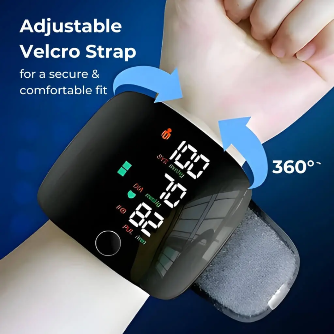 HealthPro | LED Wrist Blood Pressure Monitor