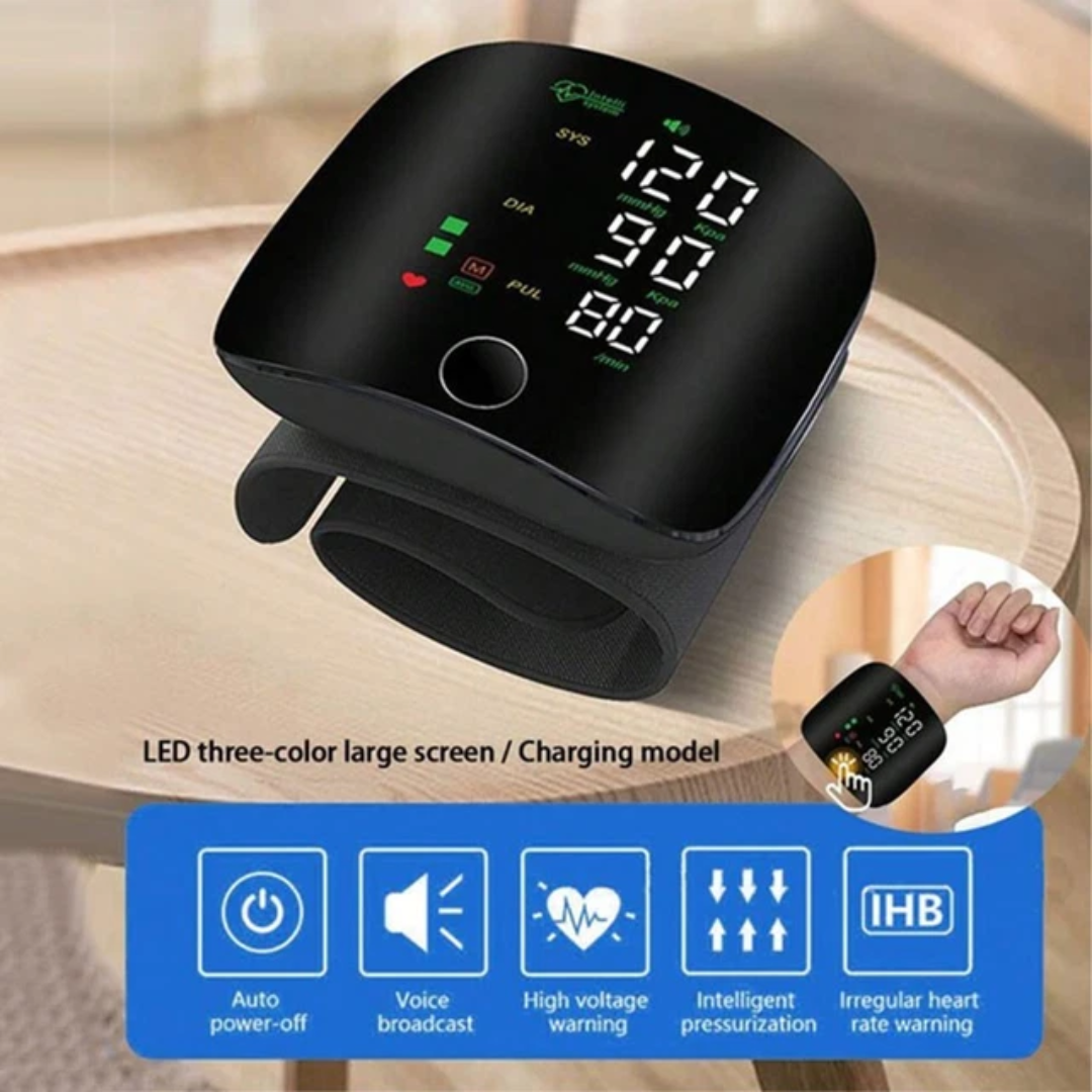 HealthPro | LED Wrist Blood Pressure Monitor