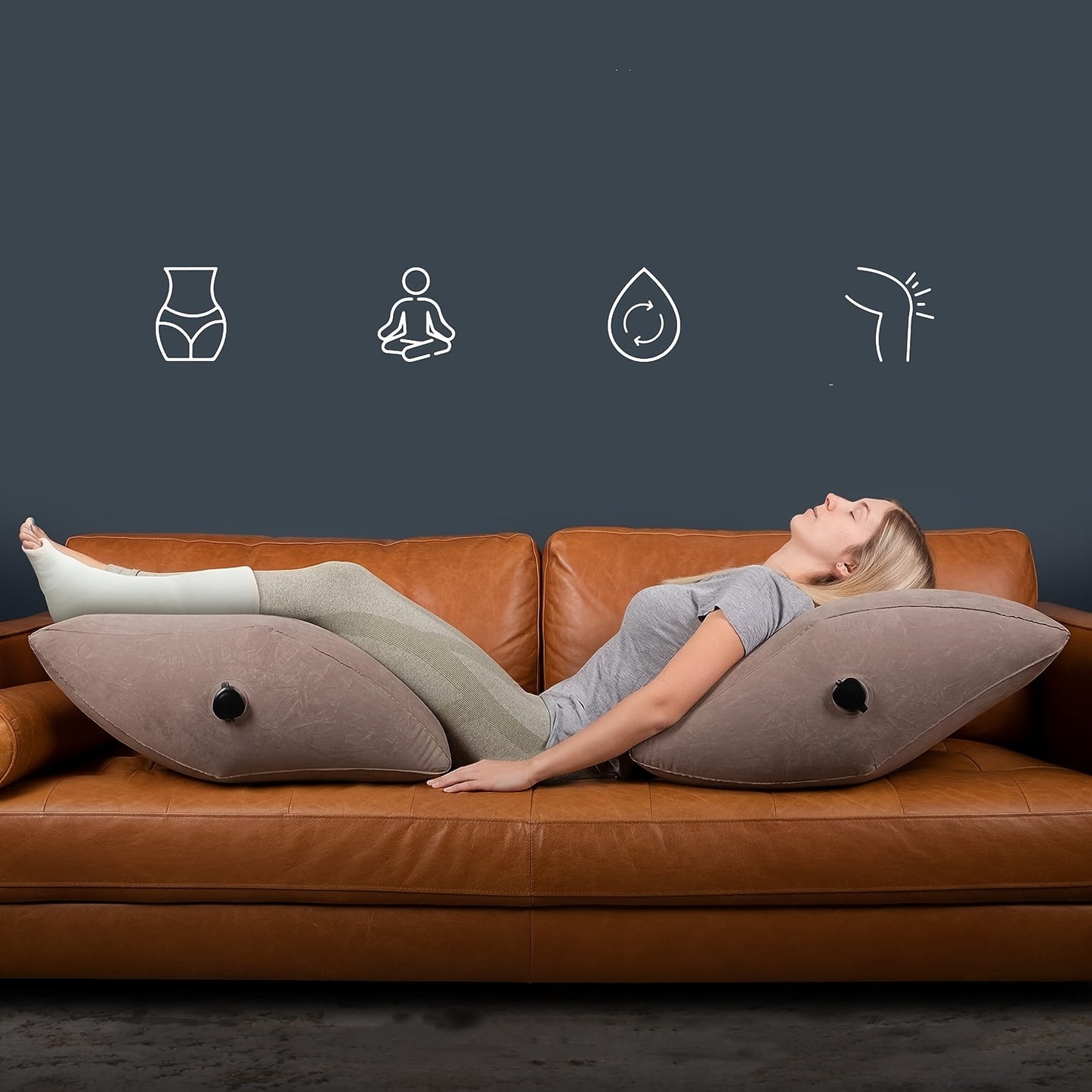 AirLift | Leg Elevation Pillow – Portable, Travel-Ready Design