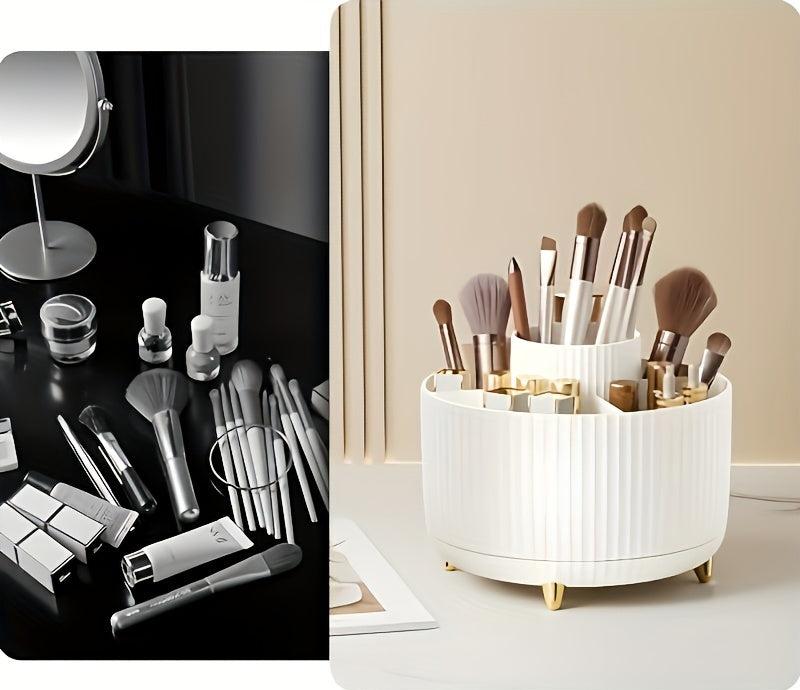 GlamSpin | 360° Cosmetic & Jewellery Organiser – Rotating & Space-Saving