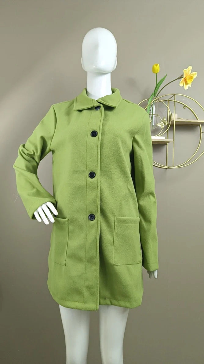 Clarisse | Refined Buttoned Coat with Timeless Style | Women
