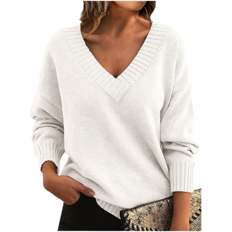 Variant image for Amélie | Women's Cashmere Sweater – Chic V-Neck Elegance-6