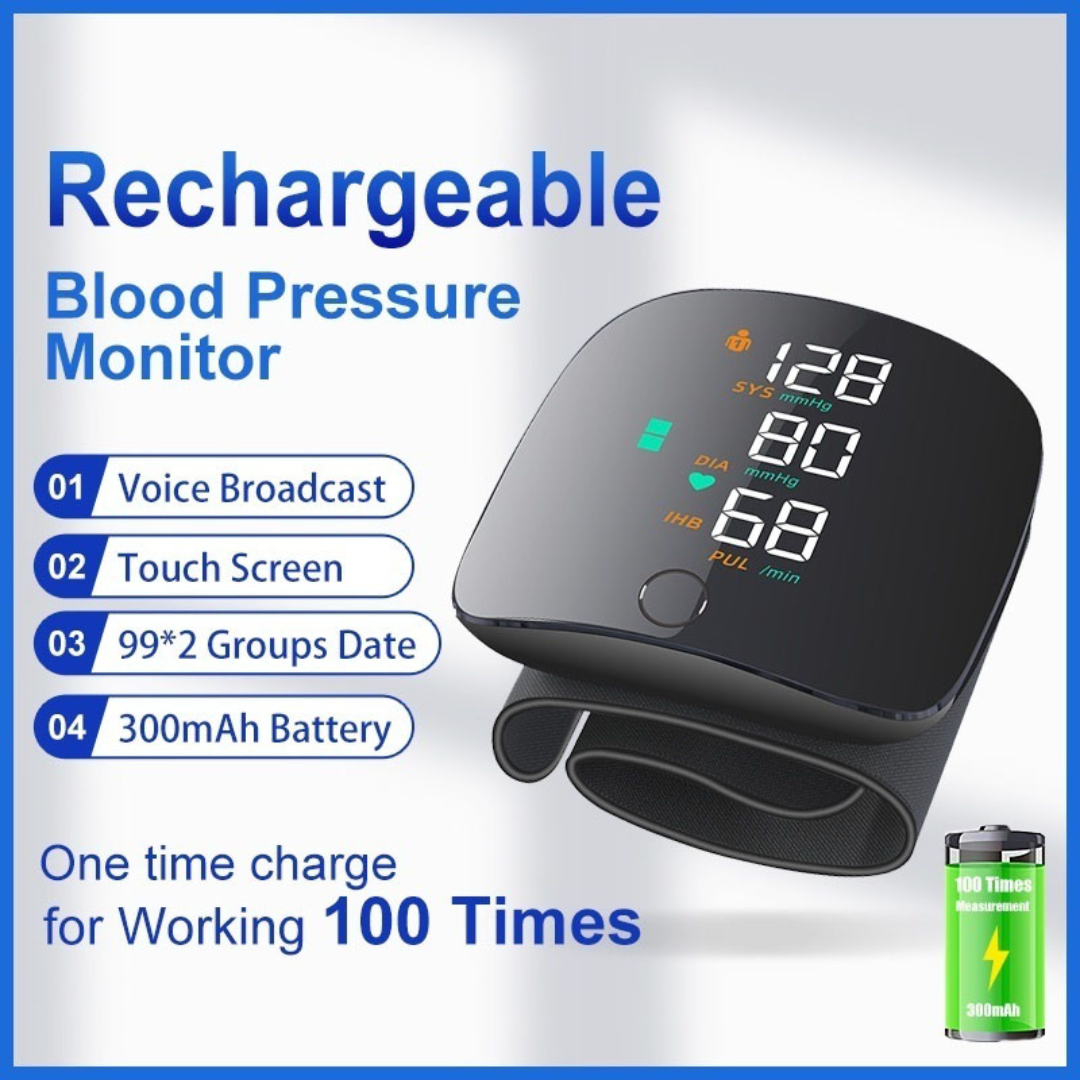 HealthPro | LED Wrist Blood Pressure Monitor