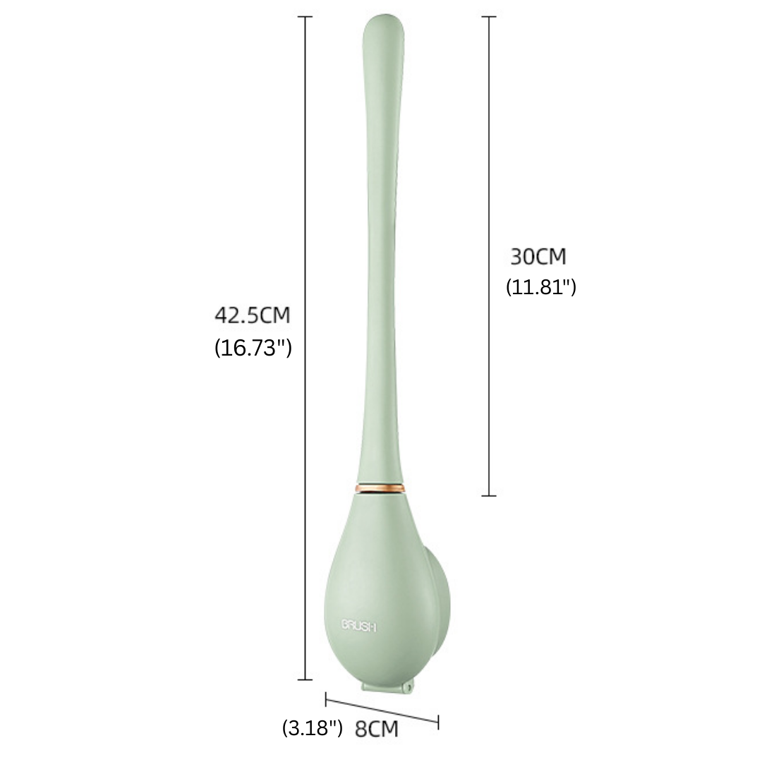 PureBrush | Elegant Toilet Brush with Antibacterial Silicone Head