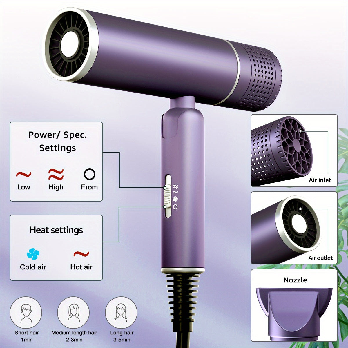 AirGlow | Gift-Ready Hair Dryer with Diffuser