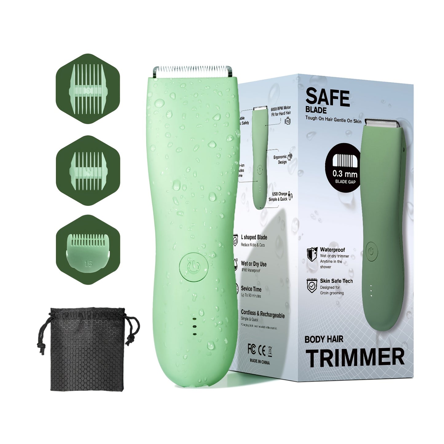 TrimMat | USB rechargeable shaver - Gentle & precise full body care