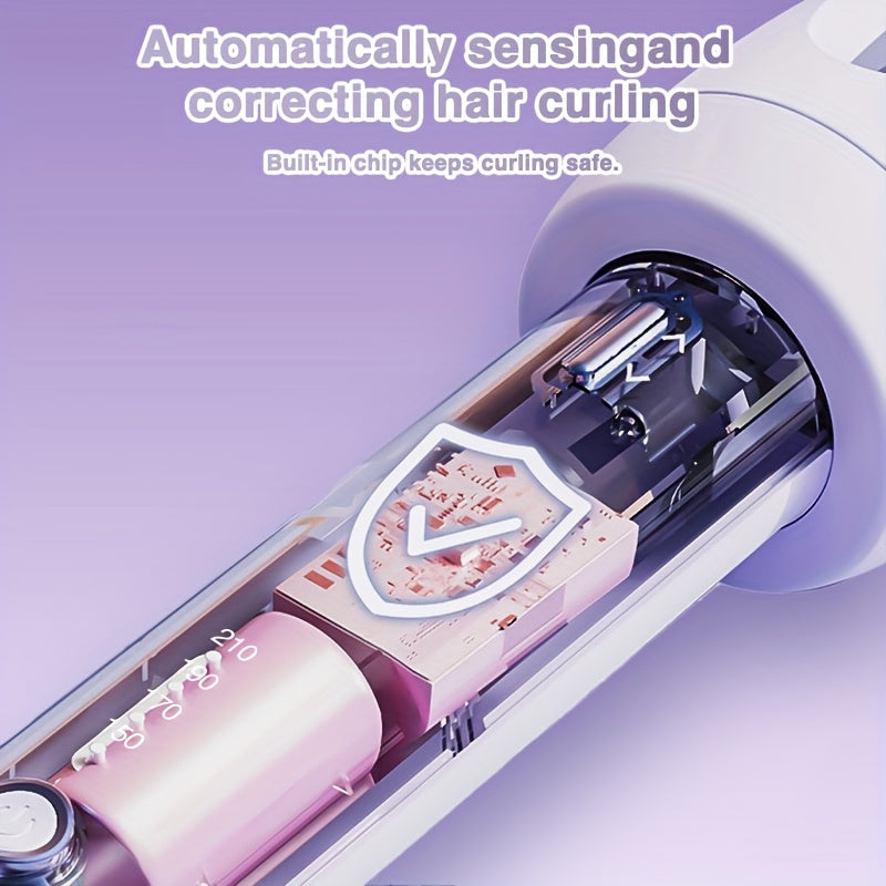 WaveCharm | Professional Auto Curler – Even Curls with Smart Timer & Anti-Scald