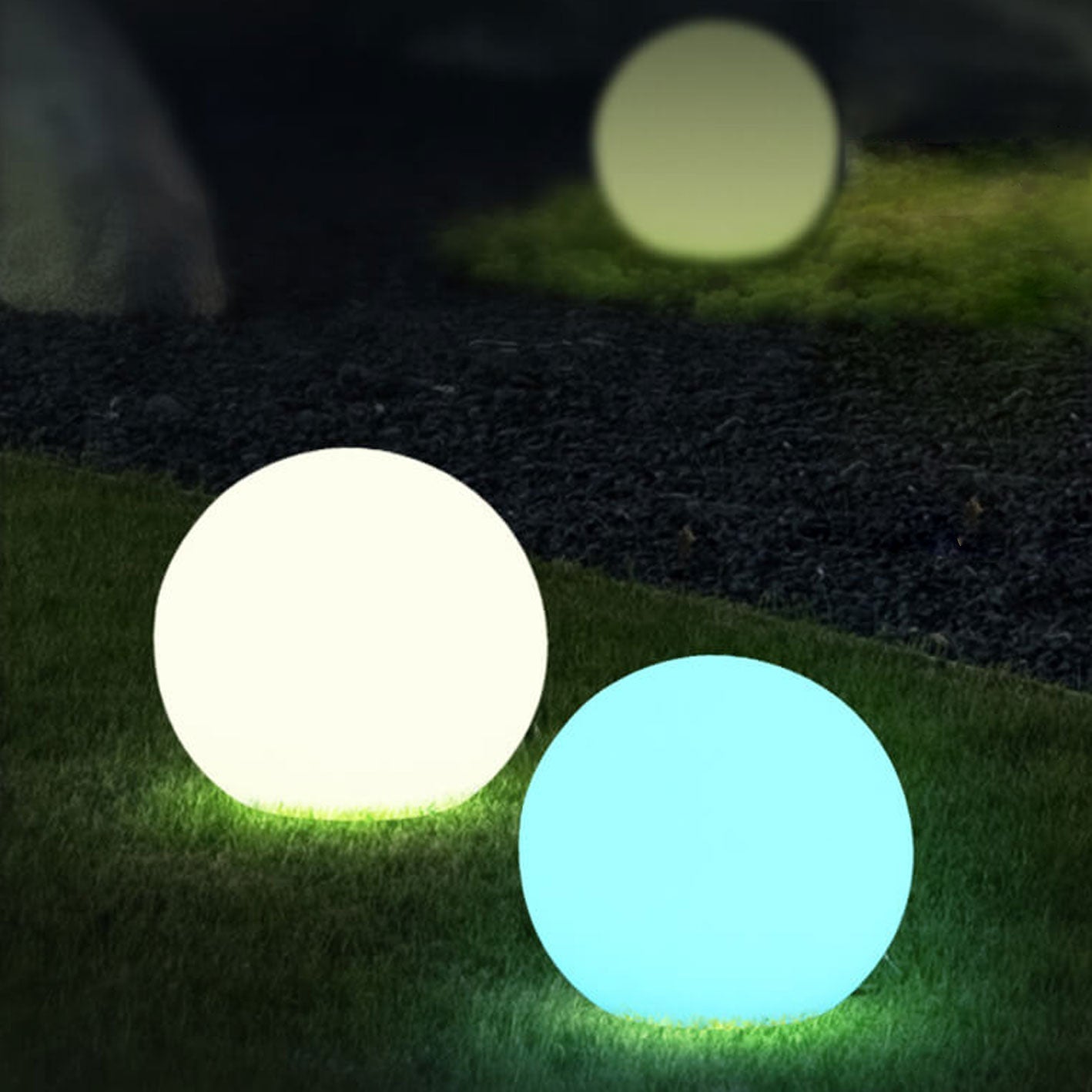 SolLumina | Solar-Powered Waterproof PE Spherical LED Outdoor Decorative Light