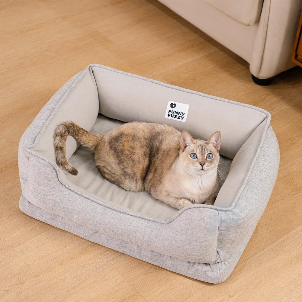 Variant image for Luxe Feline | Cat Bed – Cozy Bolster for Ultimate Comfort-7