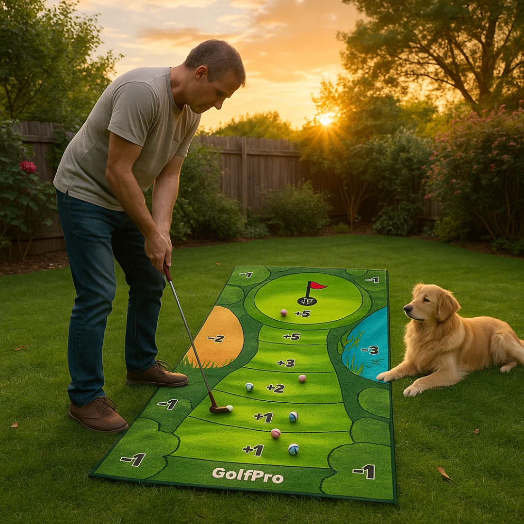 GolfPro | The Perfect Complete Set for Your Home Golf Green