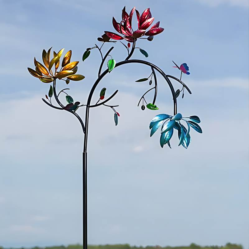 Garden Dance | Colorful wind chime with butterflies & flowers