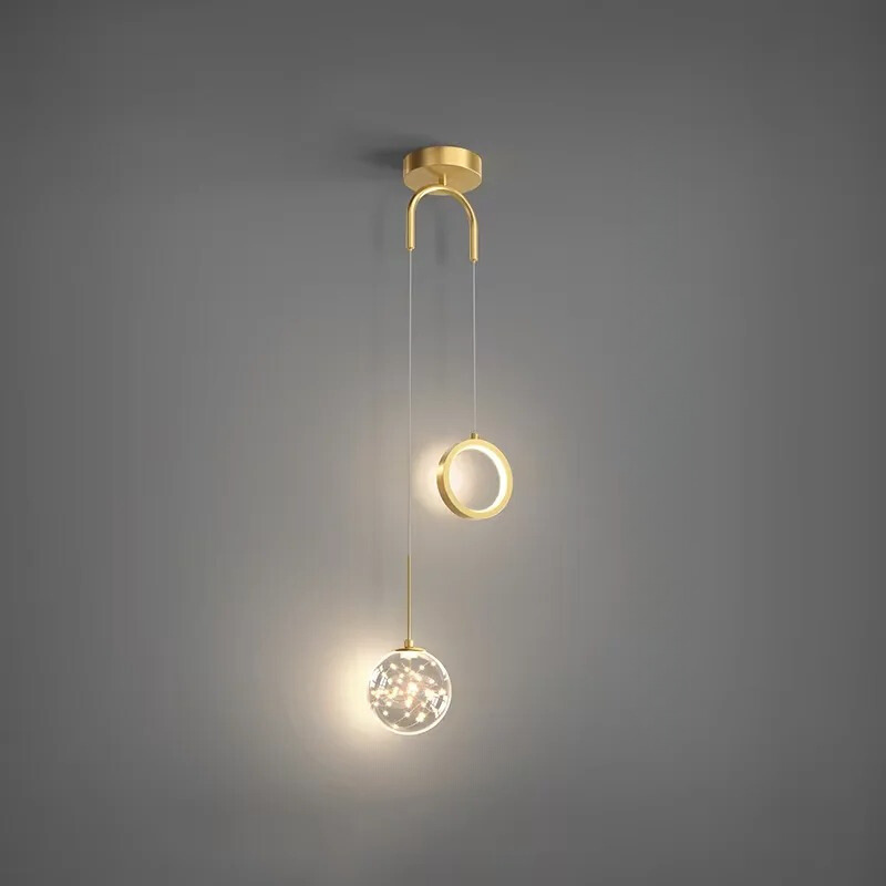 CrystalMoon | Modern LED Pendant Light for a Stylish Ambience in the Bedroom and Dining Room