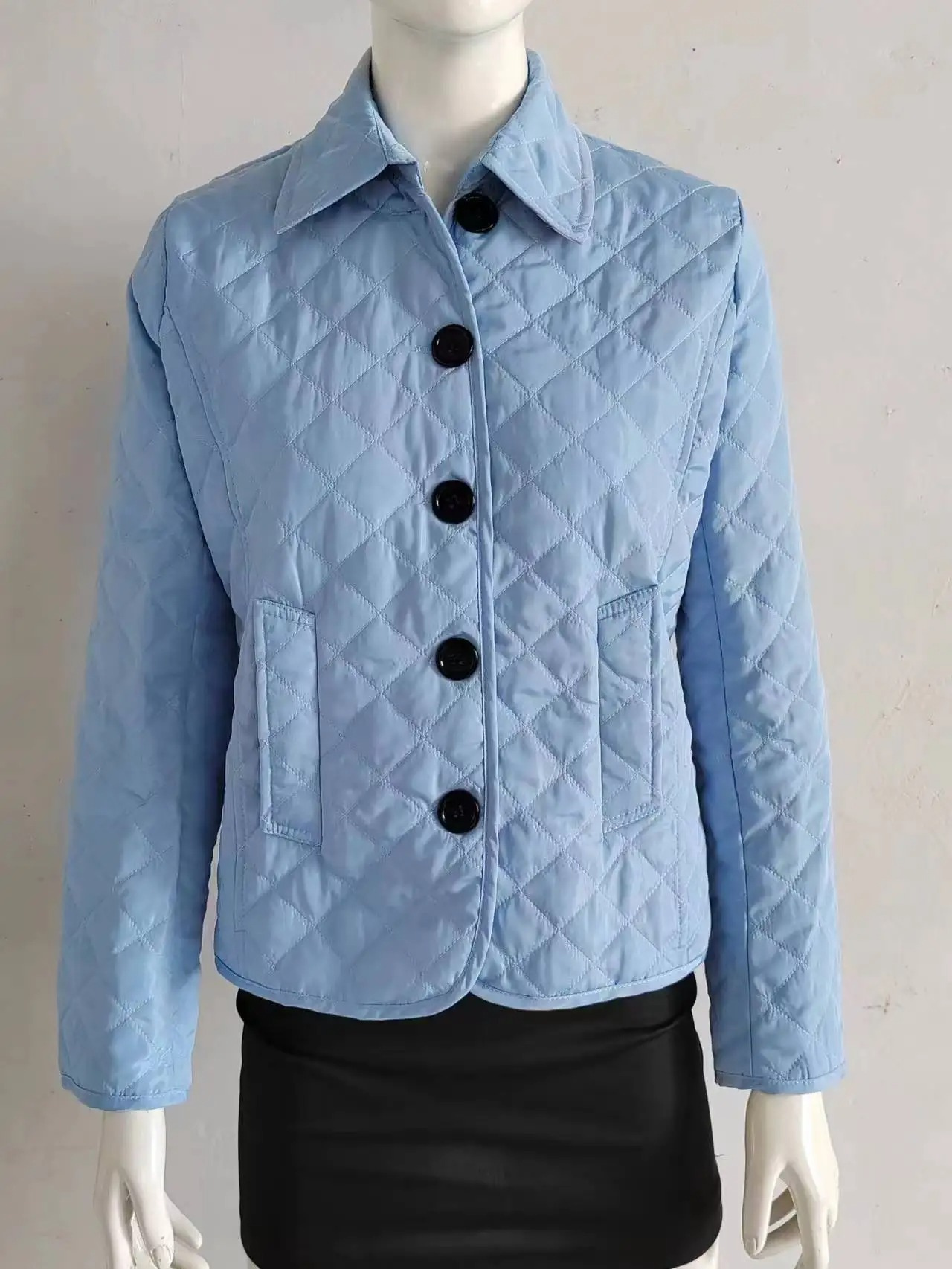 Cozy Women's Quilted Jacket with Elegant Turned-Down Collar - Winter Essential-2