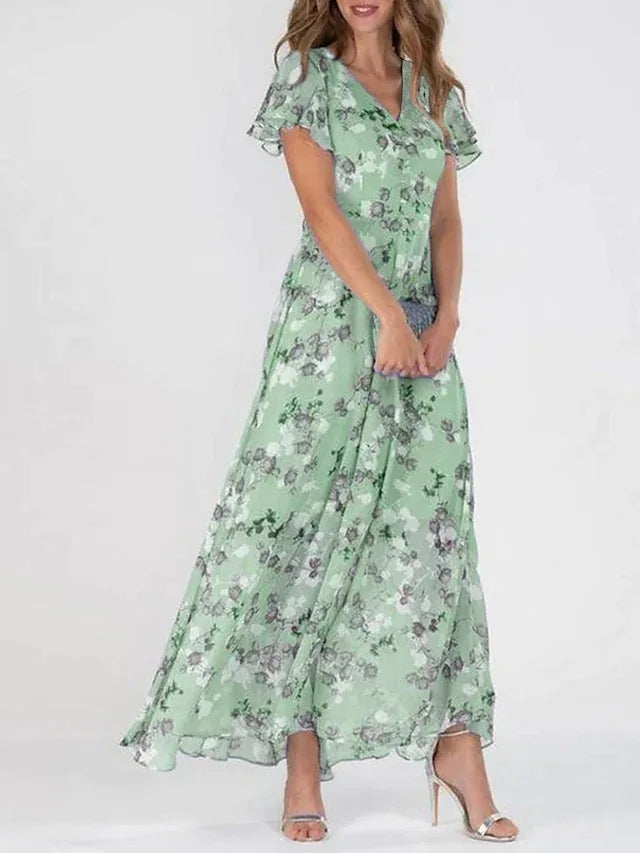 Celestine | Elegant Waist-Defined Midi Dress | Women