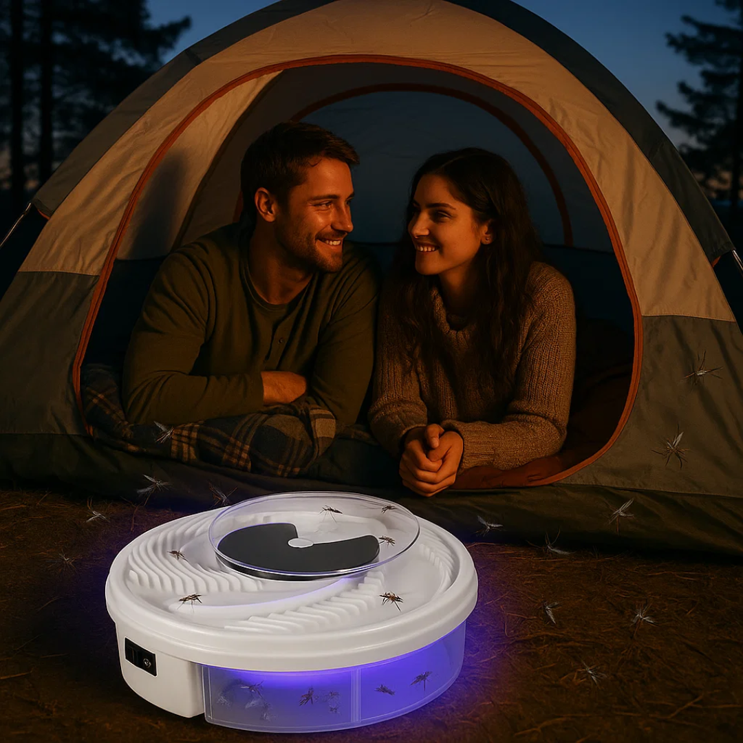 BuzzOff | Silent Fly Trap – Eco‑Friendly, Non‑Toxic Insect Catcher