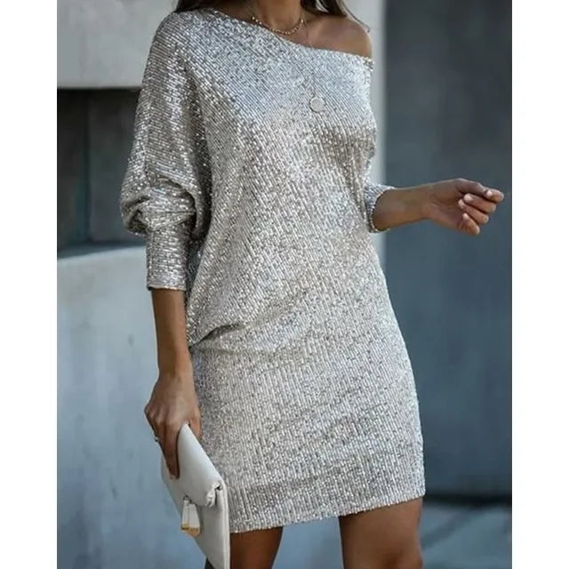 Vivienne | Elegant Contrast Sequin Sparkle | Women’s Fashion