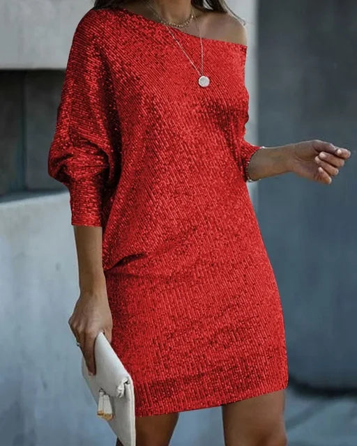 Vivienne | Elegant Contrast Sequin Sparkle | Women’s Fashion