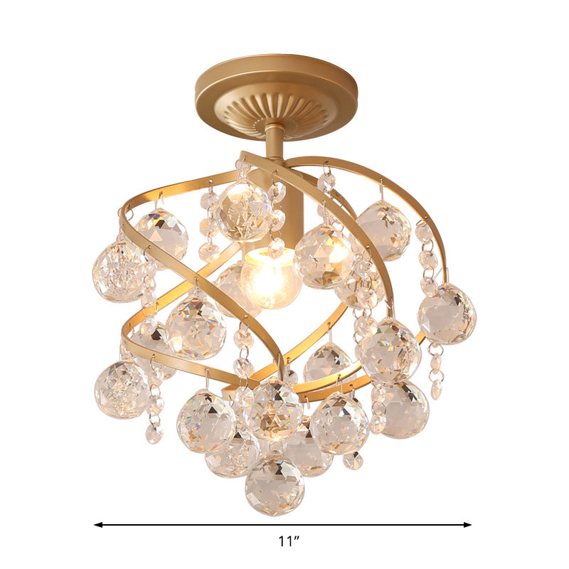 GlimmeringSpiral | Luxury Crystal Ceiling Lamp