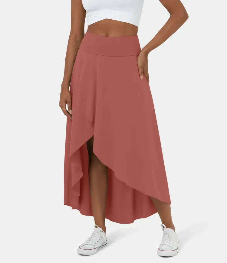 Variant image for Elegant Casual Midi Skirt for Women with Built-In Shorts - Comfortable & Stylish-21