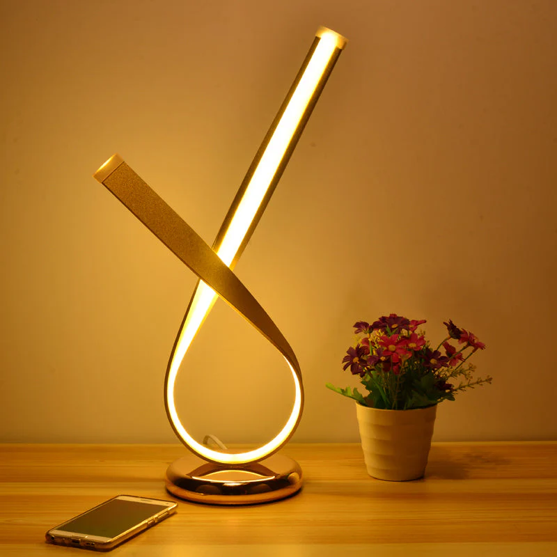 CurveLux | Artistic Curved LED Table Lamp