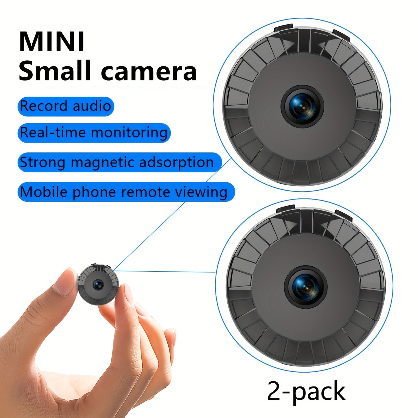 CamTrack | Mini Wi-Fi Camera – Portable & Rechargeable