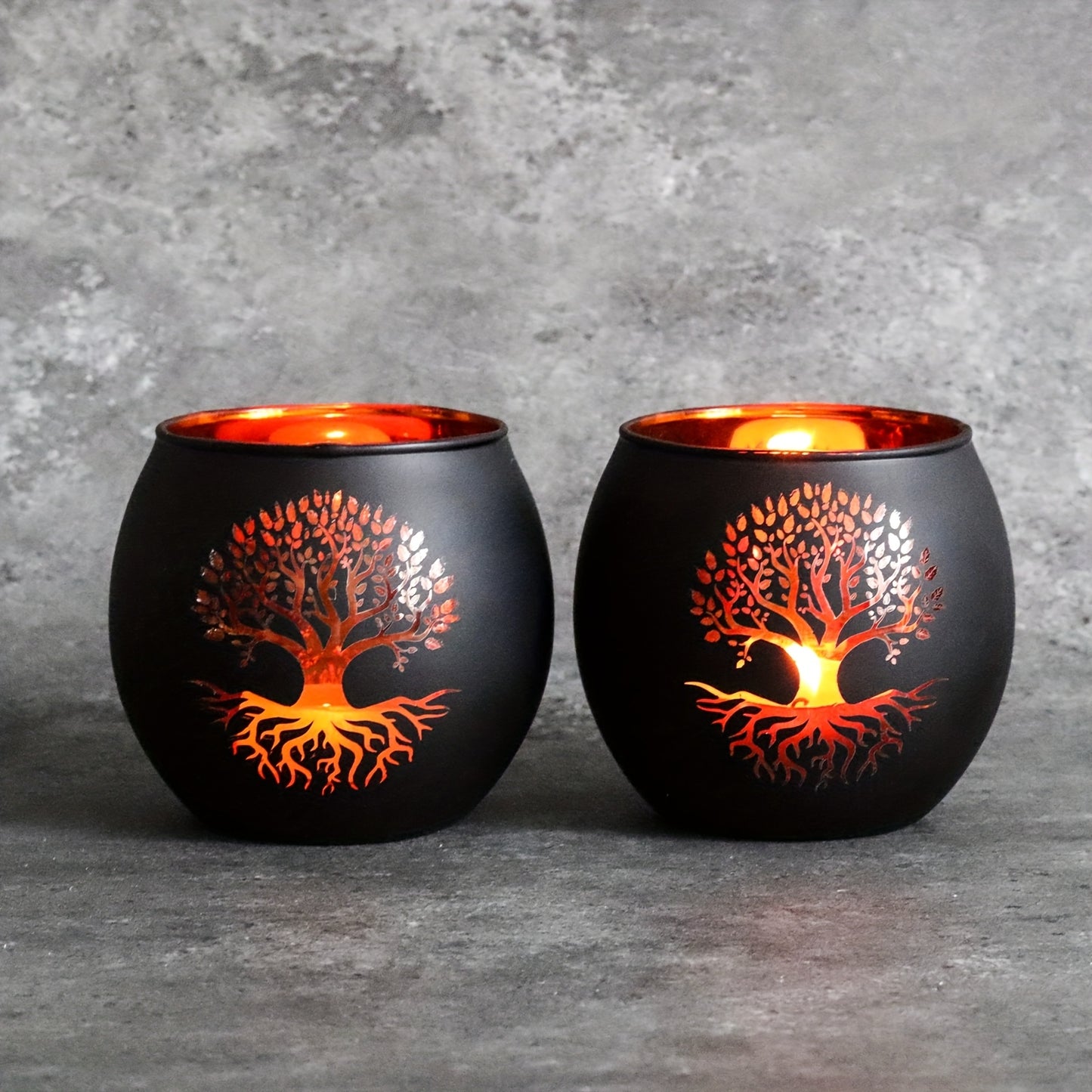 EternaTree | Candle Holders – Tree of Life Black & Gold