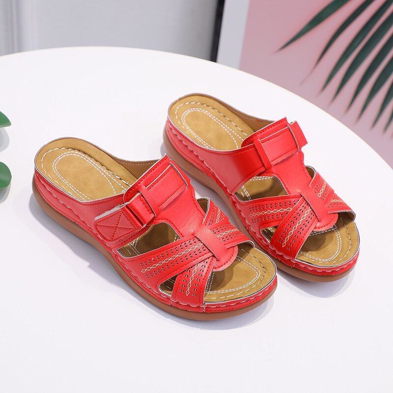 Evelyn | Orthopedic Leather Sandals with Strap Restraint