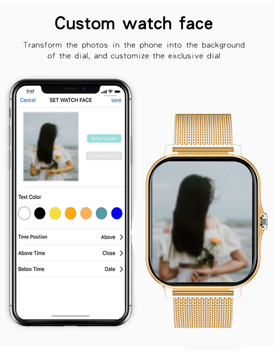 DivaSync | Smartwatch for Women with Health Tracking & Stylish Design