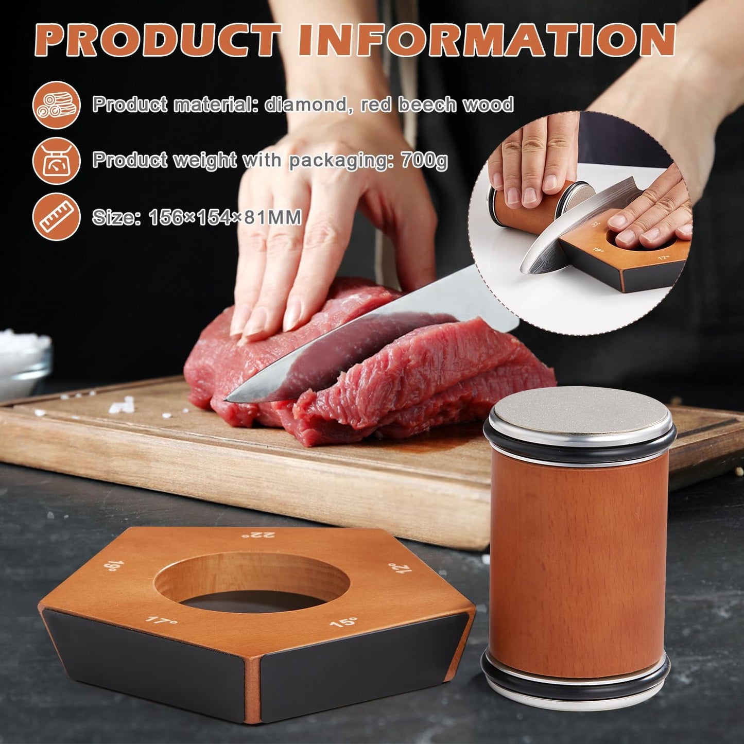 SharpRoll | Manual Diamond Rolling Knife Sharpener