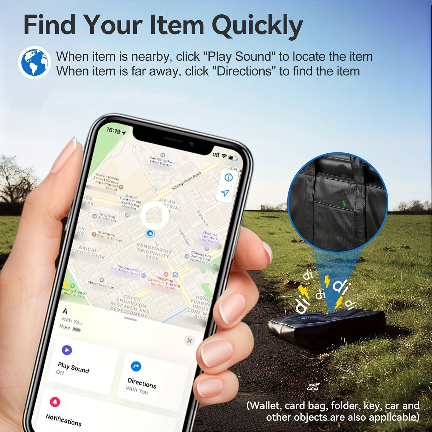 TrackSlim | Wallet Tracker - Ultra-Thin & Find My Compatible