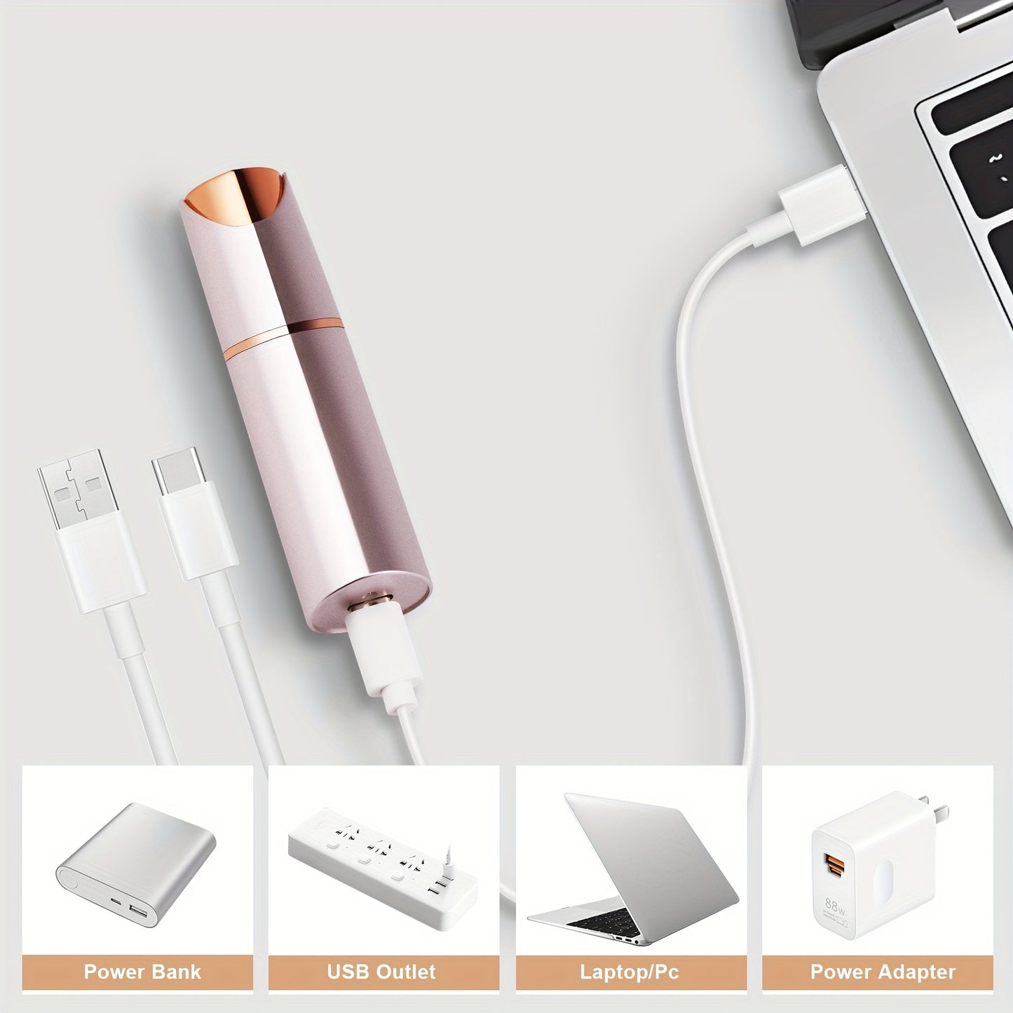 FaceFlick | 2-in-1 eyebrow & face trimmer - Precise & USB rechargeable