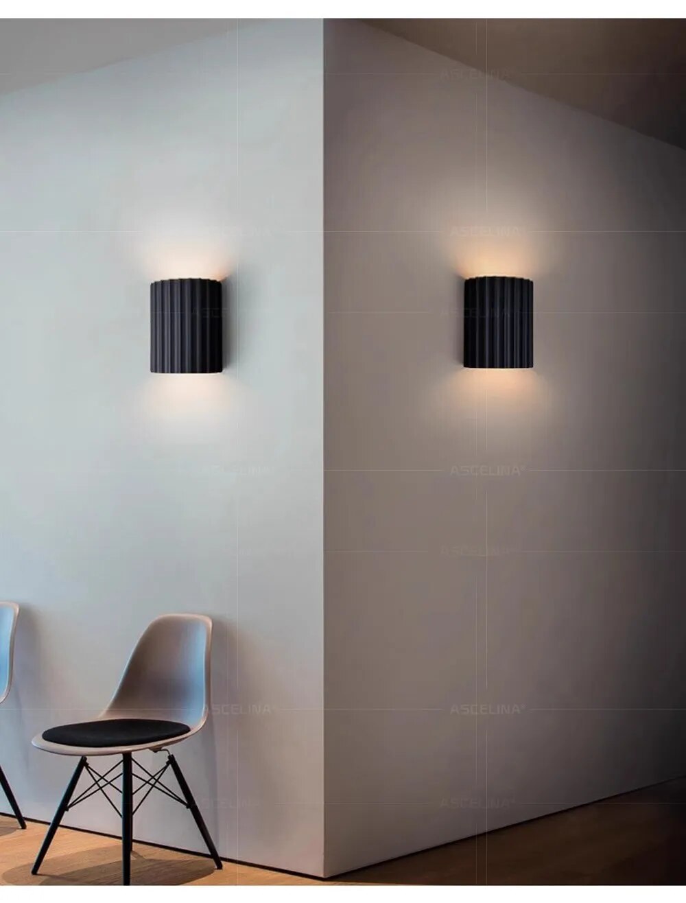 LumiBright | Elegant LED wall lamp with curved design