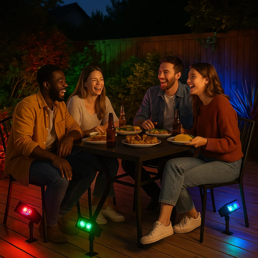 RayTuner | Waterproof LED Solar Multi-Zoom Spot Light Landscape Lighting RGB