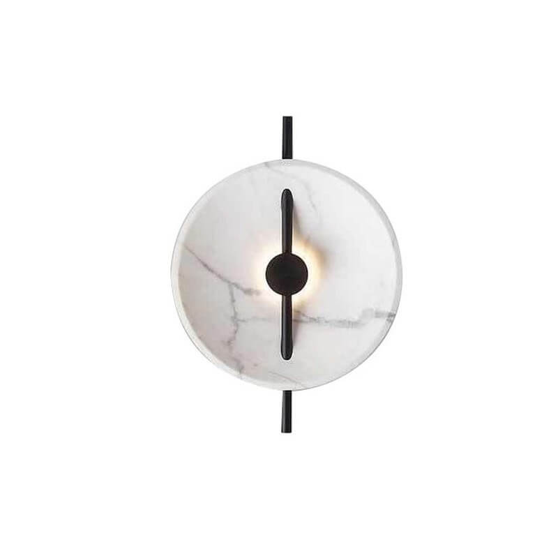 MarbleGlow | Elegant Round Wall Light